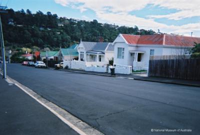 View down Anglesea Street, South Hobart.