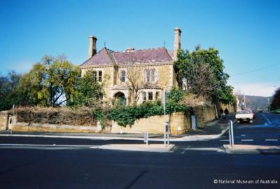 Rouseville (1869 -1871)  Henry Hunter (arch.) for Alfred Kennerley -  (also know as Bellona - 1922-1976)   -   South Hobart Houses 