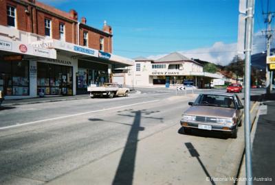 South Hobart Village looking towards The Salad Bowl  - Macquarie Street, South Hobart.
